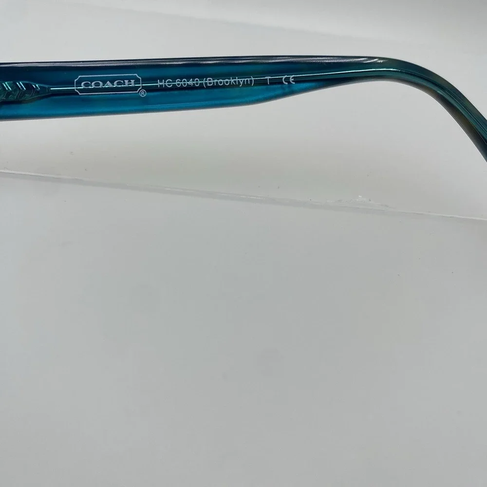 Coach Eyeglasses FRAMES ONLY HC 6040 Brooklyn 52-16-135 Dark Tortoise Teal 214